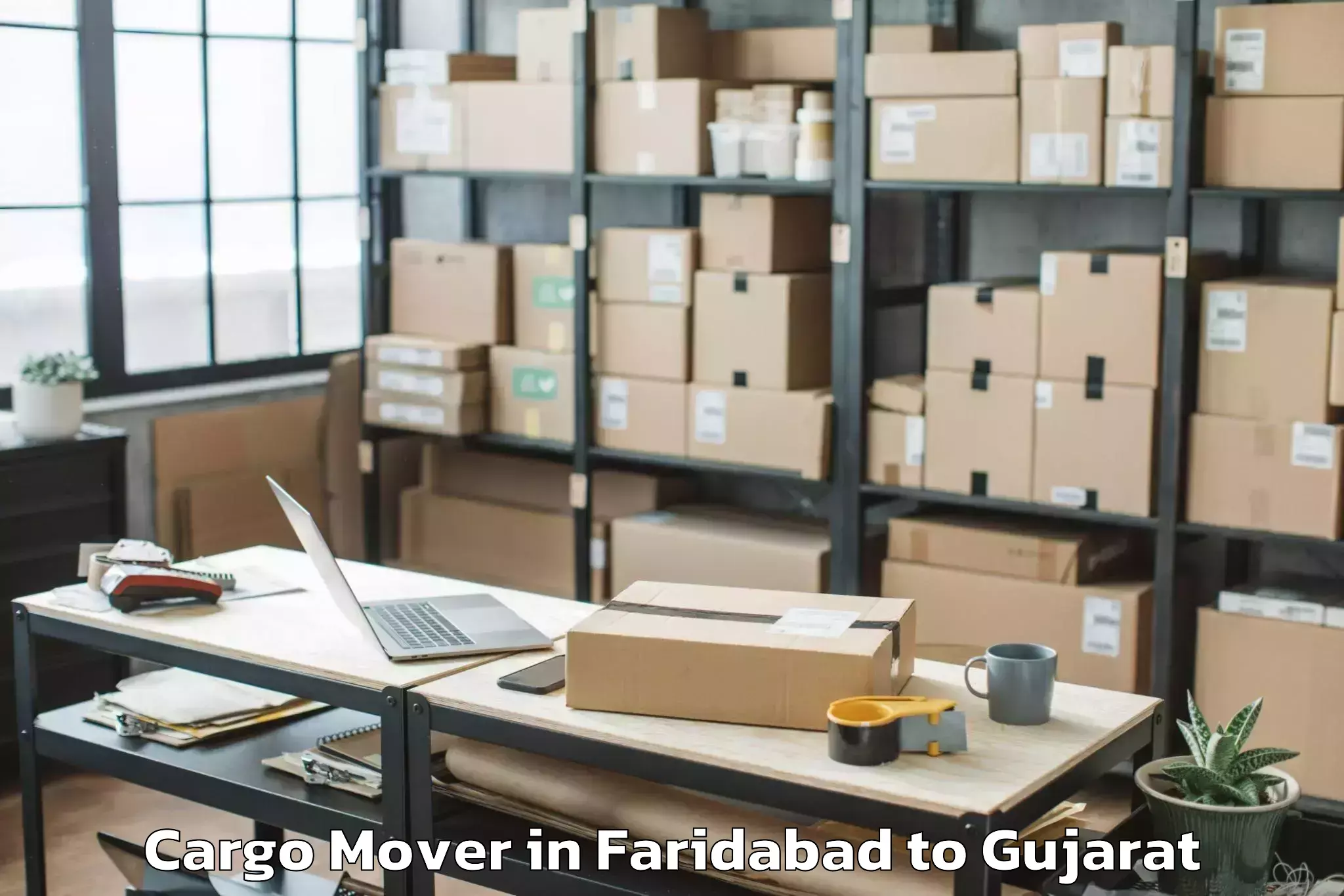 Quality Faridabad to Vaghodia Cargo Mover